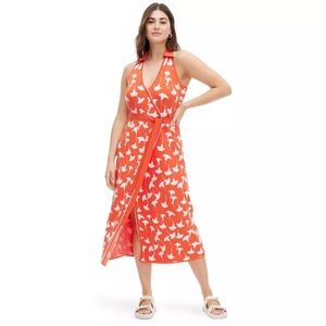 DVF for Target orange XL knit dress